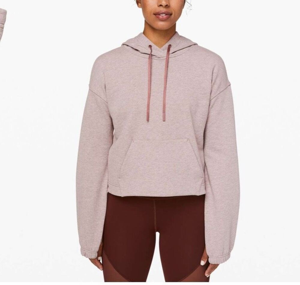 Lululemon Stronger as One Cropped Hoodie lululemon X Barrys Heathered Red Dust